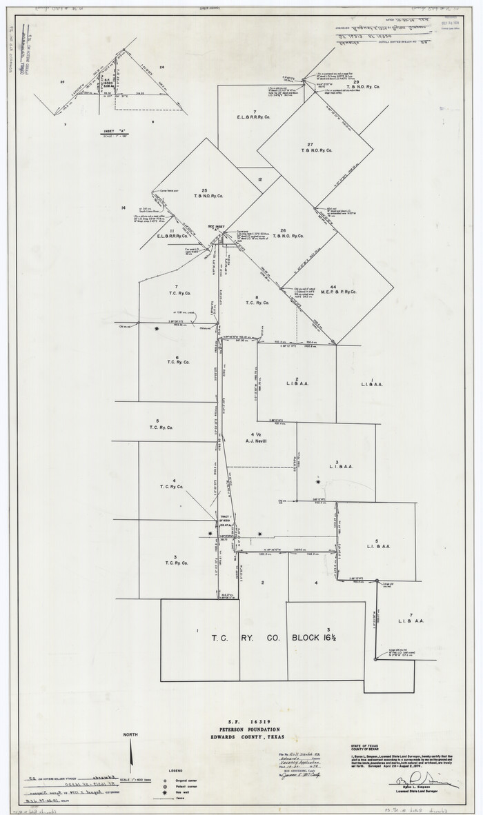 8847, Edwards County Rolled Sketch 29, General Map Collection