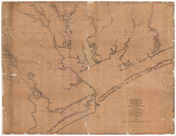88604, Topographical Map of the country between San Antonio & Colorado Rivers in the State of Texas., National Archives Digital Map Collection