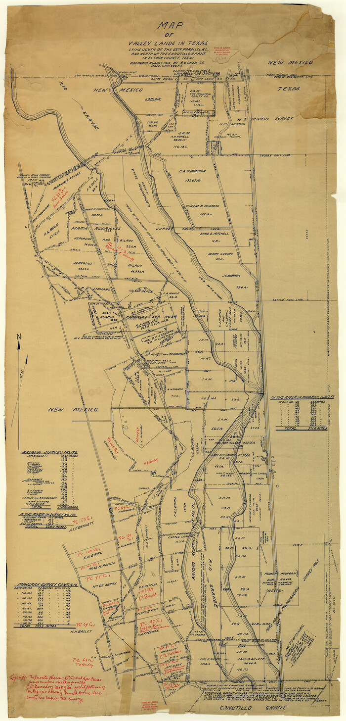 8865, El Paso County Rolled Sketch RJ, General Map Collection