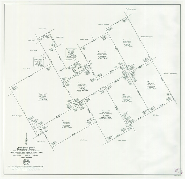 88767, Limestone County Working Sketch 27, General Map Collection
