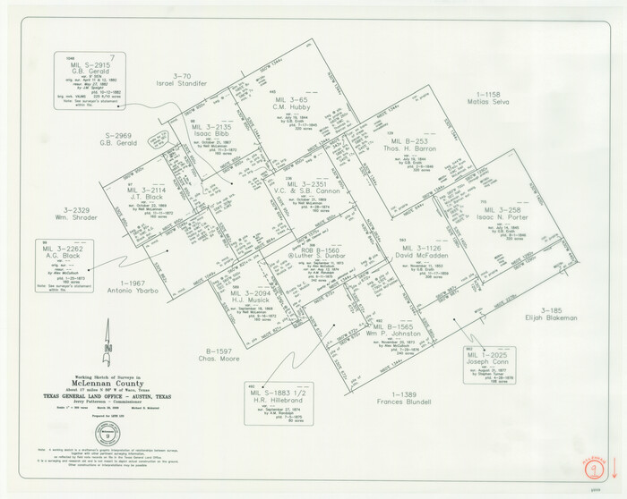 88768, McLennan County Working Sketch 9, General Map Collection