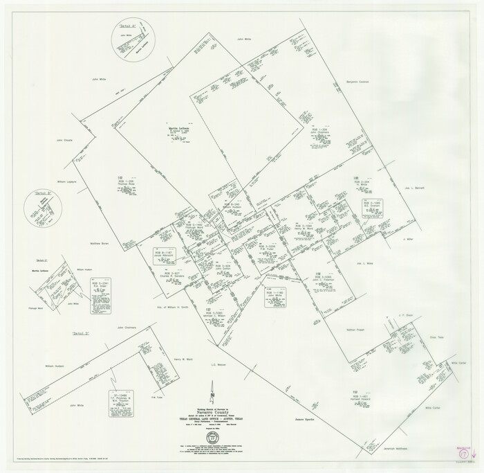 88812, Navarro County Working Sketch 17, General Map Collection