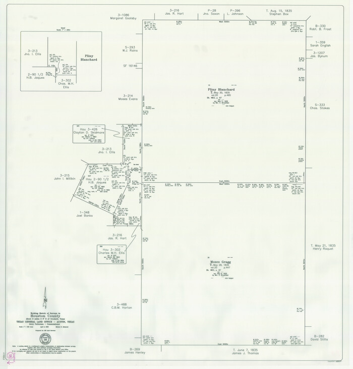 88813, Houston County Working Sketch 38, General Map Collection