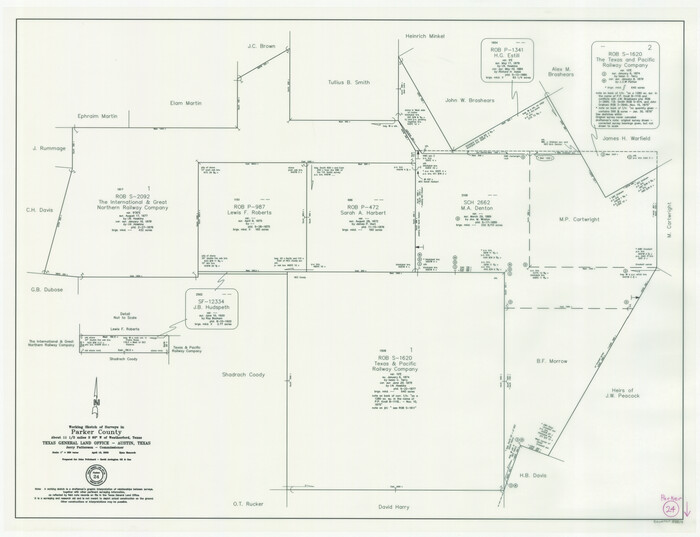 88814, Parker County Working Sketch 24, General Map Collection