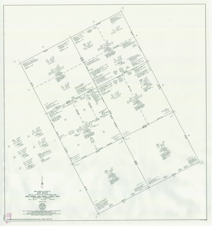 88816, Jeff Davis County Working Sketch 49, General Map Collection