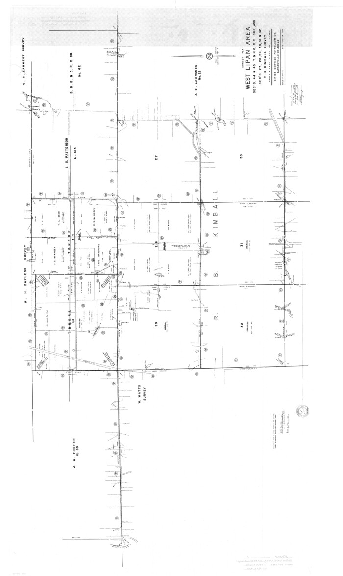 8882, Erath County Rolled Sketch 1, General Map Collection