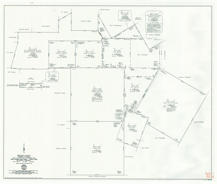88836, Parker County Working Sketch 25, General Map Collection
