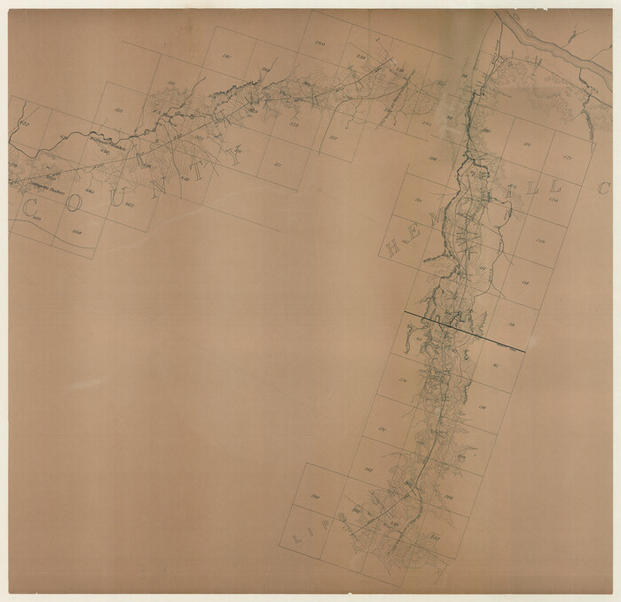 88841, [Location Survey of the Southern Kansas Railway, Kiowa Extension from a point in Drake's Location, in Indian Territory 100 miles from south line of Kansas, continuing up Wolf Creek and South Canadian River to Cottonwood Creek in Hutchinson County], General Map Collection