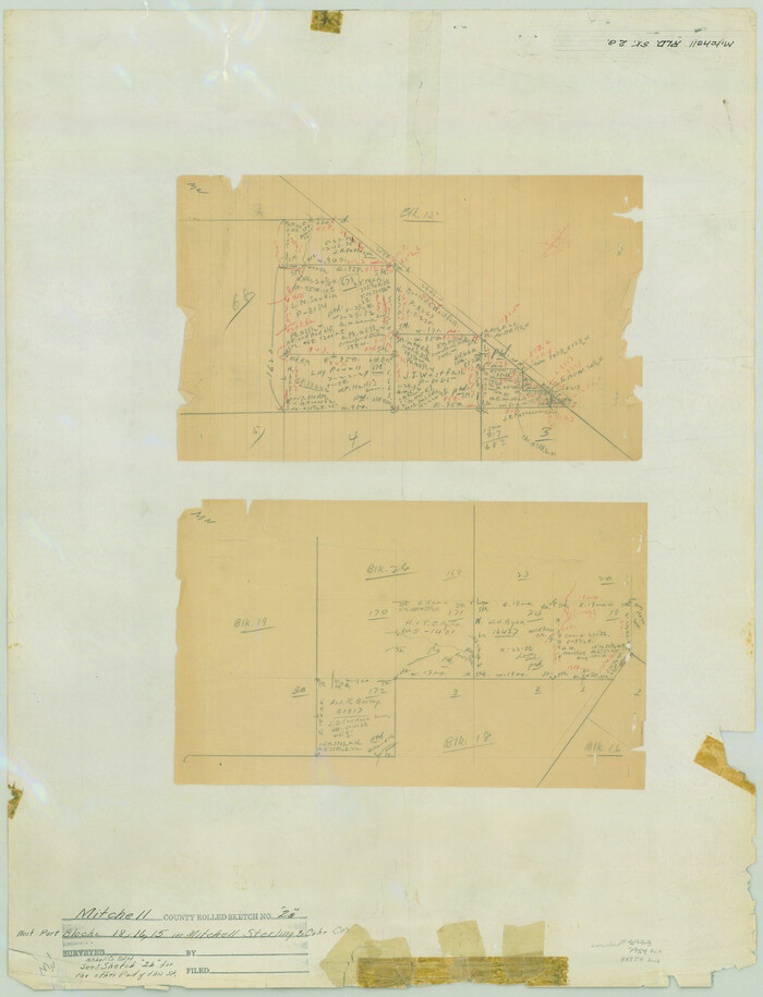 88857, Mitchell County Rolled Sketch 2A, General Map Collection