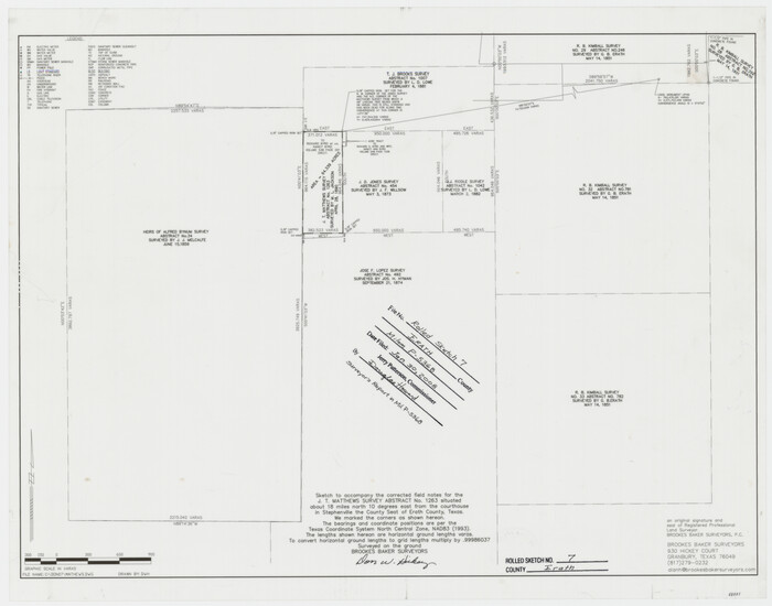 88881, Erath County Rolled Sketch 7, General Map Collection