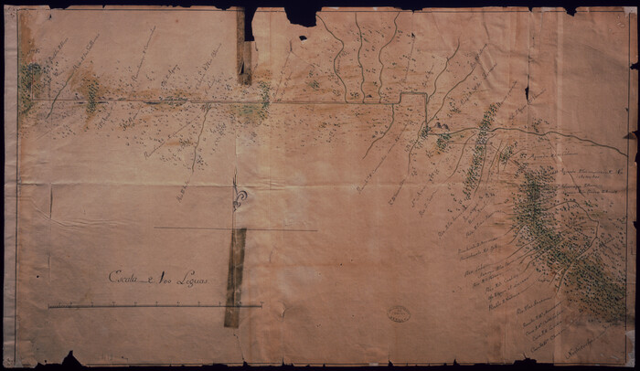 88888, Map of the territory comprised between the Province of New Mexico and the fort of Natchitoches and Texas, Non-GLO Digital Images