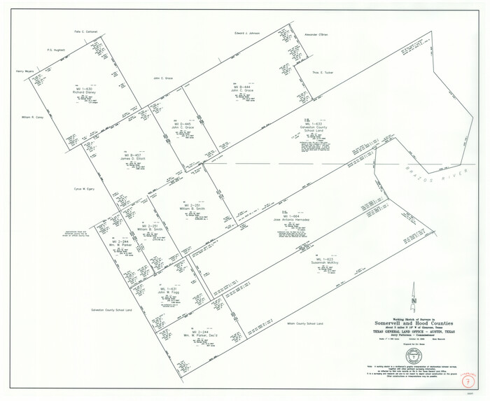 88889, Somervell County Working Sketch 7, General Map Collection
