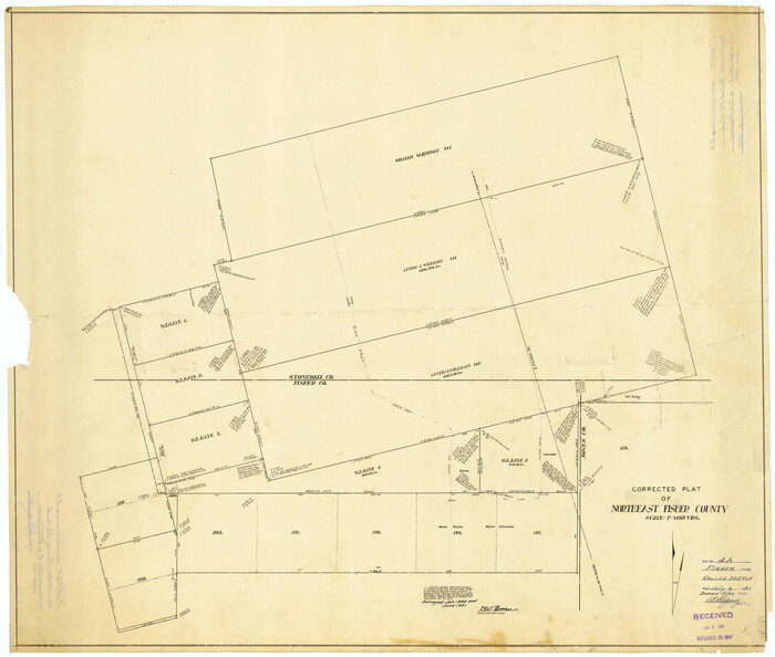 8889, Fisher County Rolled Sketch 4A, General Map Collection