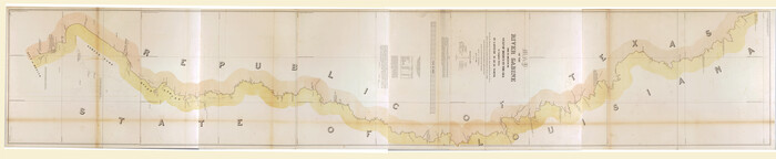 88901, Map of the River Sabine from its Mouth on the Gulf of Mexico in the Sea to Logan's Ferry in Latitude 31°58'24" north, Library of Congress