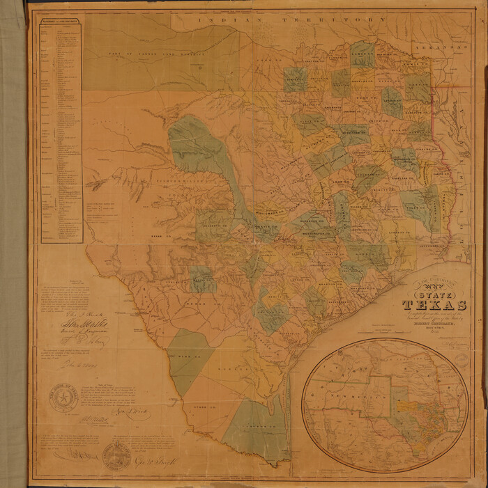 88903, J. De Cordova's Map of the State of Texas Compiled from the records of the General Land Office of the State, Library of Congress