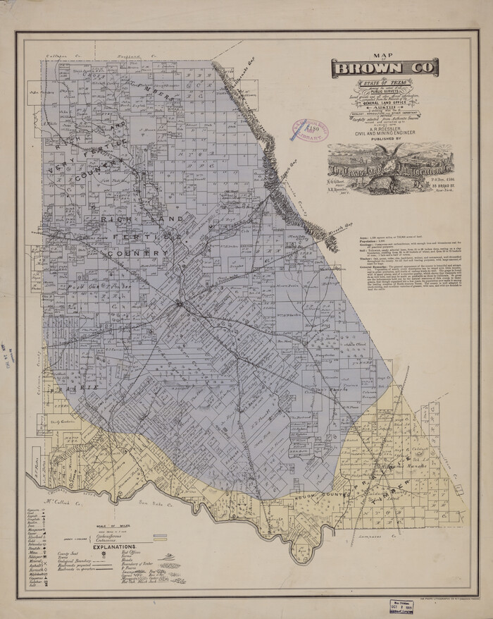 88913, Map of Brown Co[unty], Library of Congress