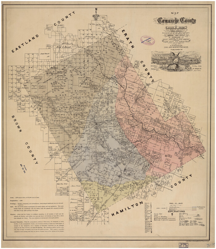 88919, Map of Comanche County, Library of Congress
