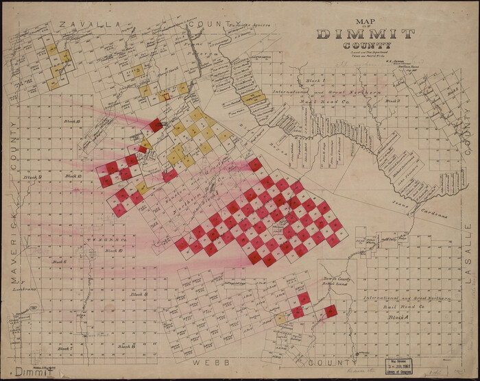 88924, Map of Dimmit County, Library of Congress