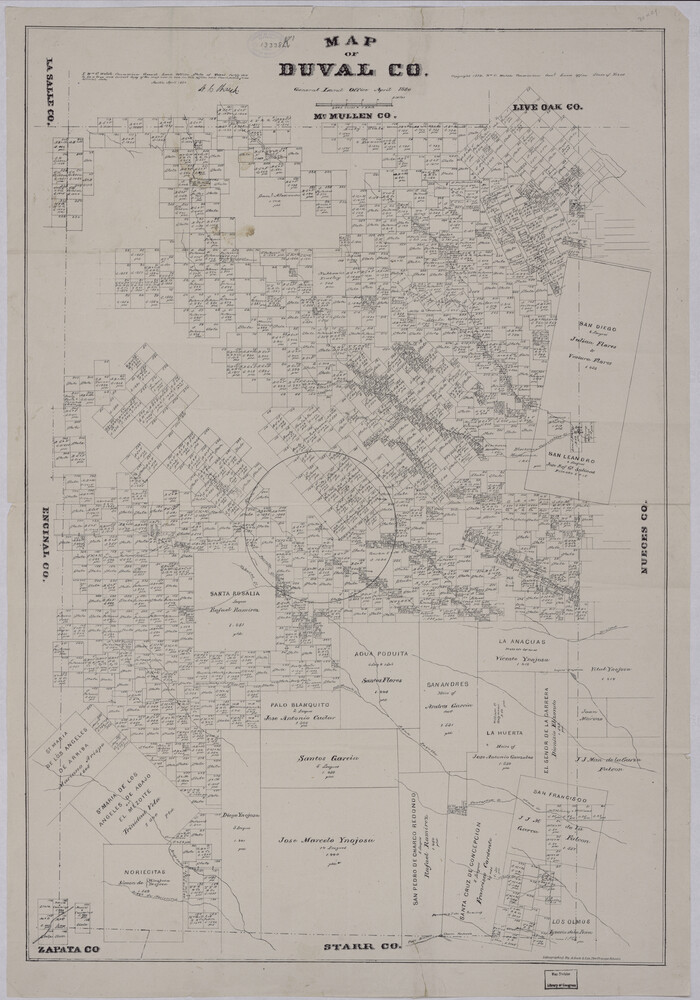 88925, Map of Duval Co[unty], Library of Congress