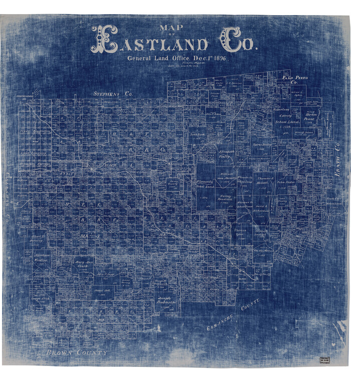 88929, Map of Eastland Co[unty], Library of Congress