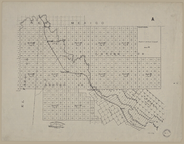 88930, [Map showing T&P Lands in El Paso County], Library of Congress