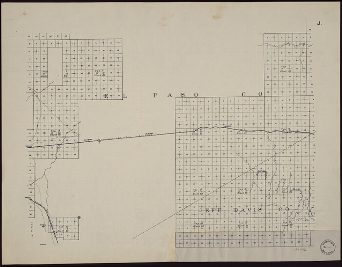 88934, [Map showing T&P Lands in El Paso County], Library of Congress
