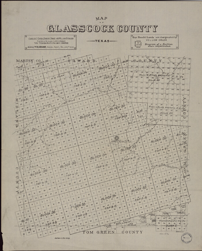 88943, Map of Glasscock County, Texas, Library of Congress