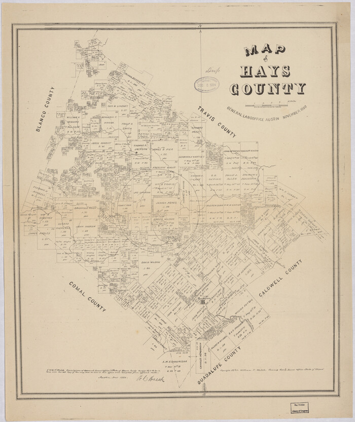 88952, Map of Hays County, Library of Congress