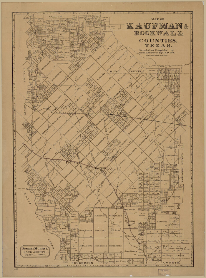 88963, Map of Kaufman and Rockwall Counties, Texas, Library of Congress