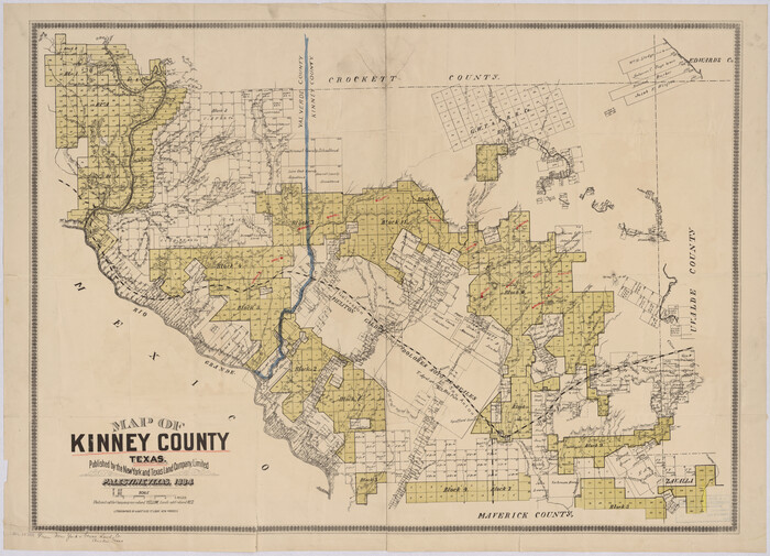88966, Map of Kinney County, Texas, Library of Congress