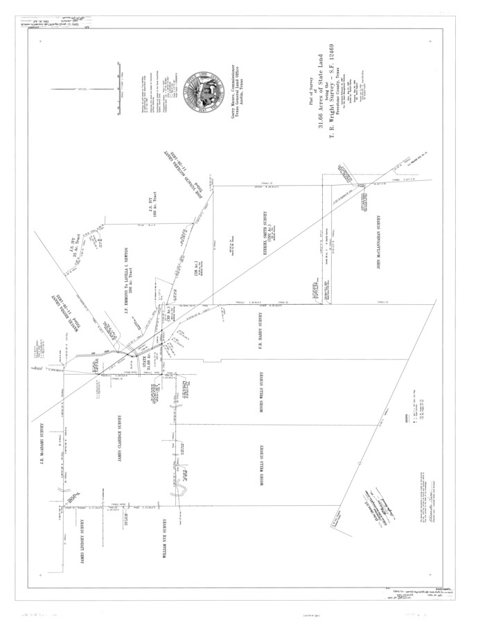 8897, Freestone County Rolled Sketch 12A, General Map Collection
