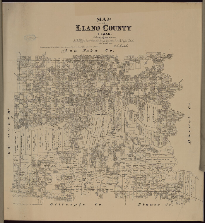 88970, Map of Llano County, Texas, Library of Congress