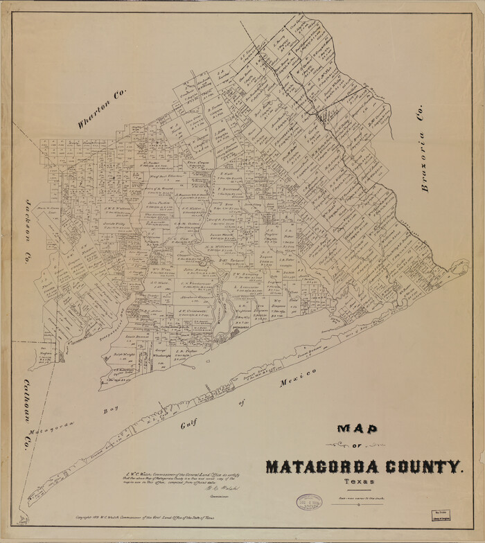 88978, Map of Matagorda County, Texas, Library of Congress