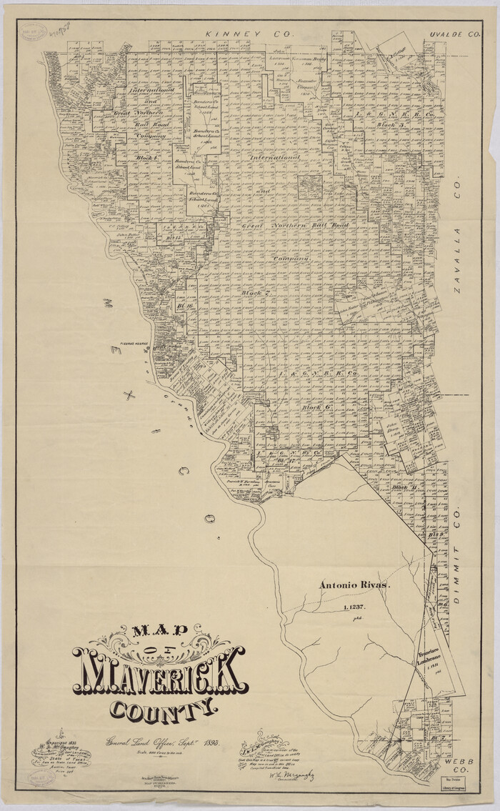 88979, Map of Maverick County, Library of Congress