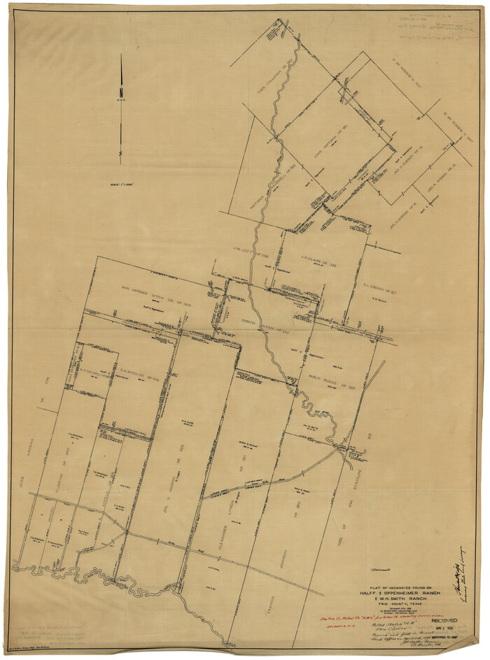 8898, Frio County Rolled Sketch HM, General Map Collection