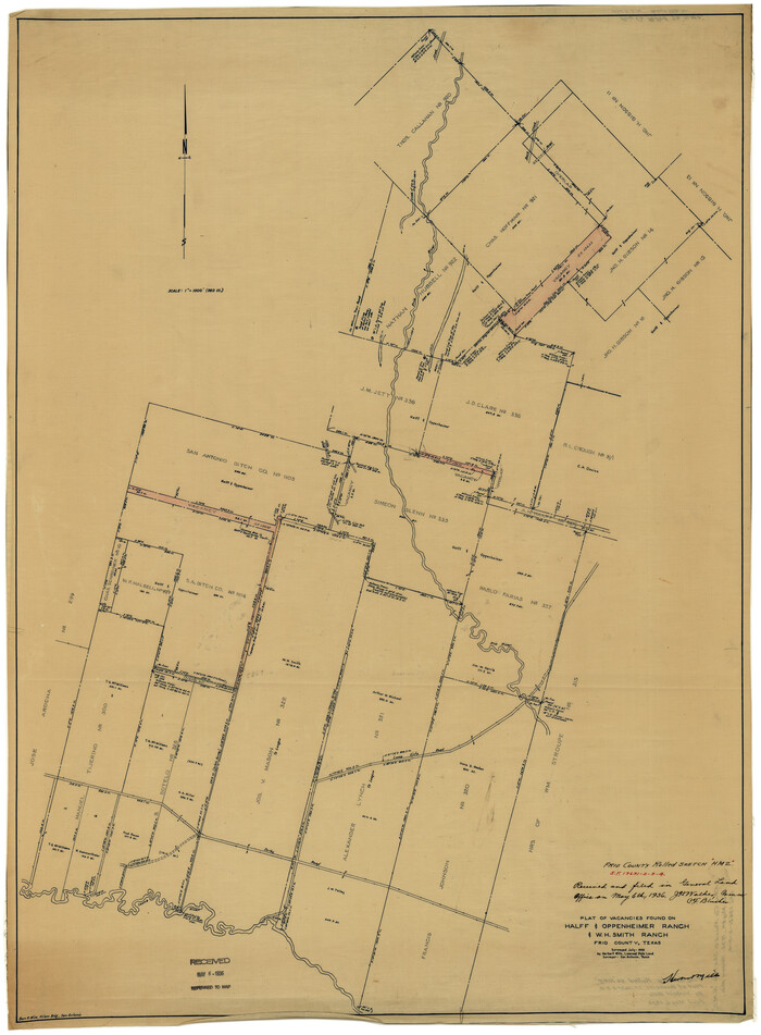8899, Frio County Rolled Sketch HM2, General Map Collection