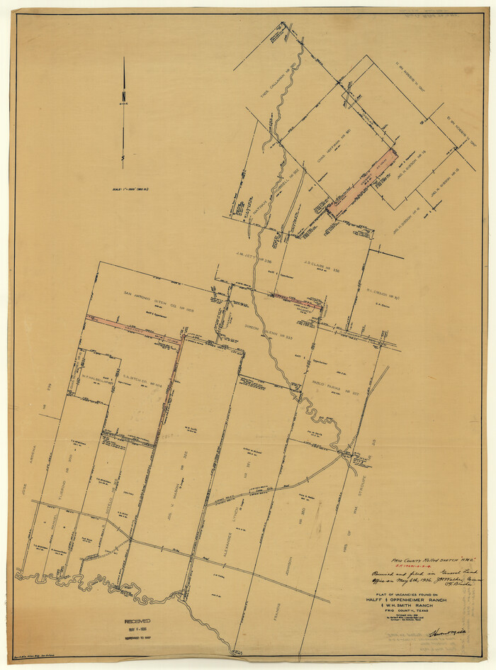 8899, Frio County Rolled Sketch HM2, General Map Collection