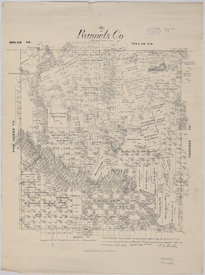 88991, Map of Runnels Co[unty], Library of Congress
