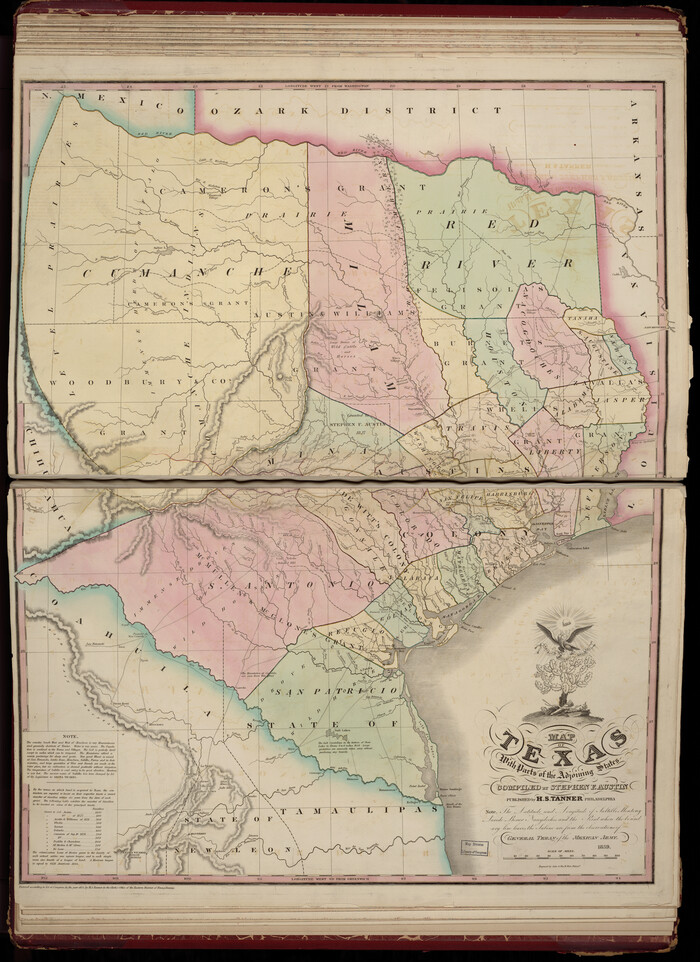 88995, Map of Texas With Parts of the Adjoining States, Library of Congress