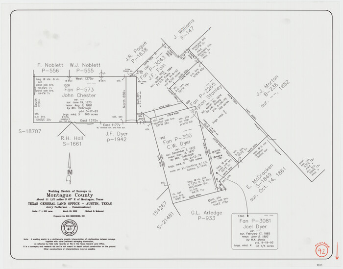 89004, Montague County Working Sketch 42, General Map Collection