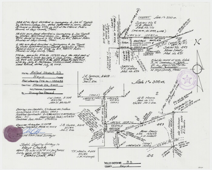 89012, Hays County Rolled Sketch 33, General Map Collection