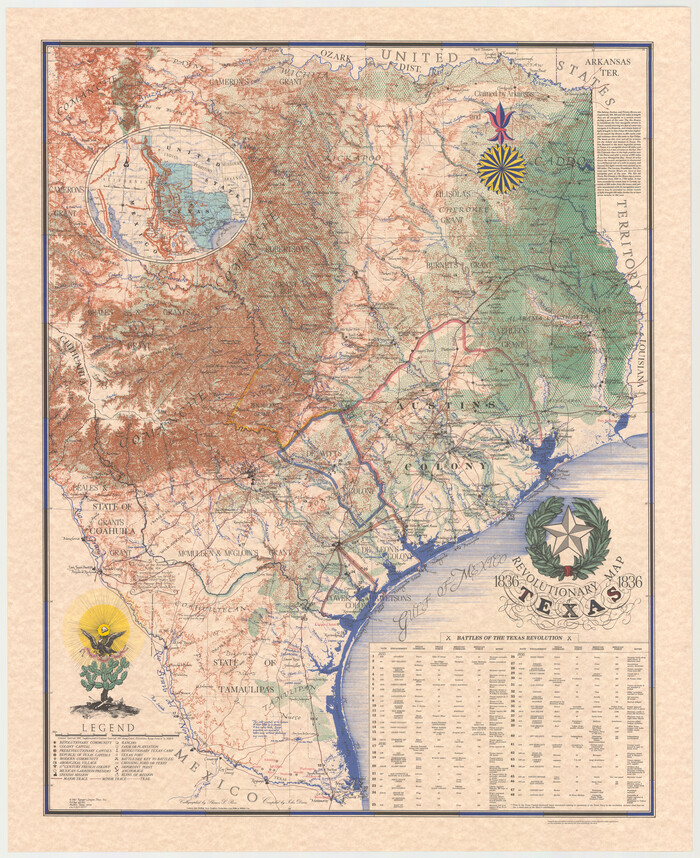 89022, Revolutionary Map of Texas, 1836, General Map Collection