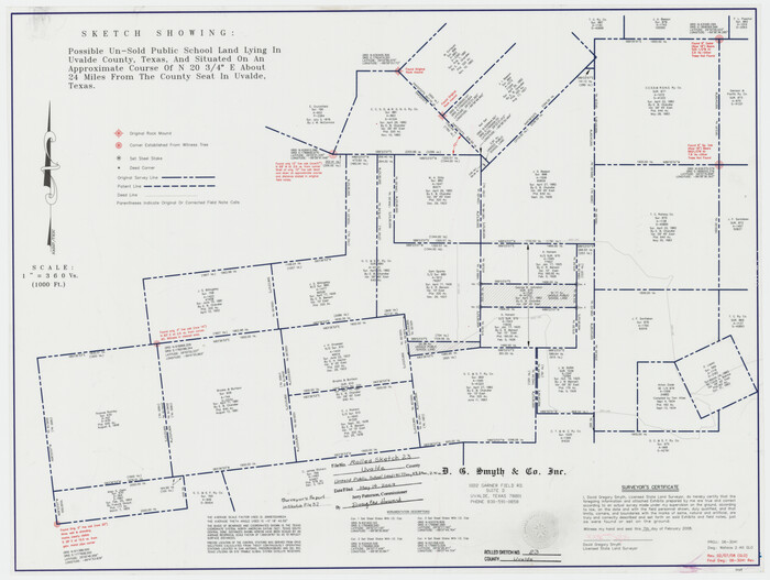 89024, Uvalde County Rolled Sketch 23, General Map Collection