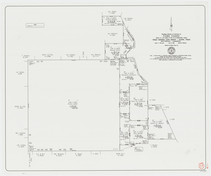 89042, Cooke County Working Sketch 39, General Map Collection