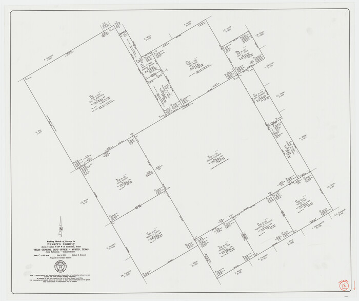 89044, Navarro County Working Sketch 18, General Map Collection