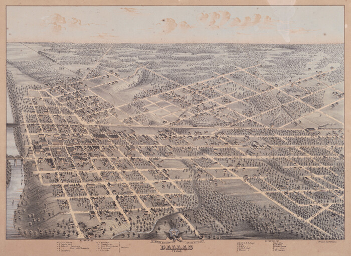 89080, Bird's Eye View of the City of Dallas, Texas, Non-GLO Digital Images