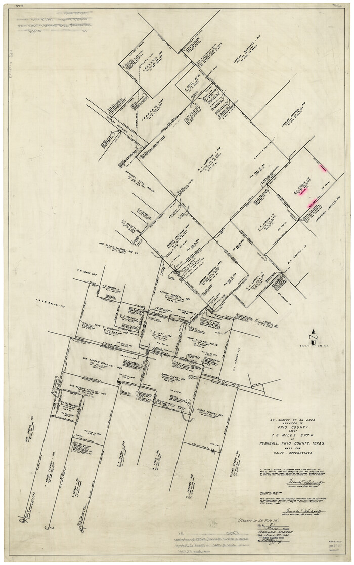 8911, Frio County Rolled Sketch 21, General Map Collection