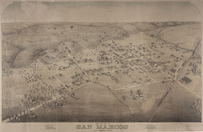 89205, Bird's Eye View of San Marcos, Hays County, Texas, Non-GLO Digital Images