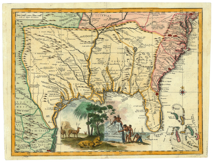 89222, Carta Geografica Della Florida Nell America Settentrionale, General Map Collection
