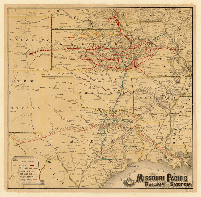 89223, Missouri Pacific Railway System, General Map Collection
